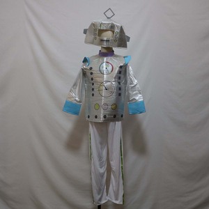 Halloween Trang Phục Chàng Trai Cô Gái Trẻ Em Bạc Phù Hợp Với <span class=keywords><strong>Robot</strong></span> Trang Phục CARR-027 - Product Image 6