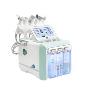 6 in 1 corea Aqua Peeling machine hydro oxygen facial diamond dermoabrasione machine h2o2 hydra oxygen facials machine