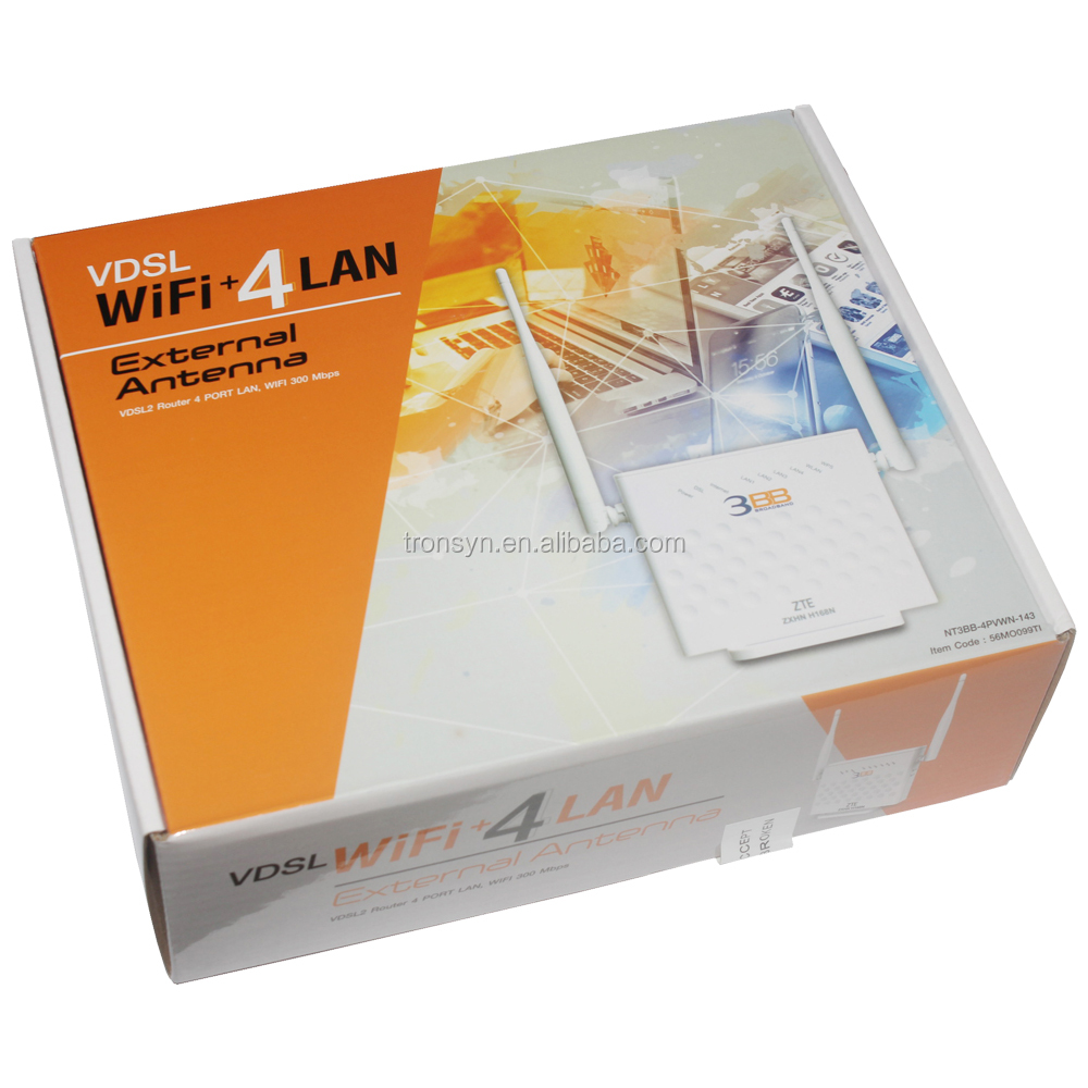 NN ZTE ZXHN H168N 300Mbps Wireless Modem Router with External Antenna