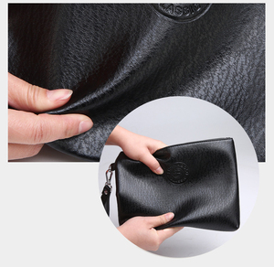 Новая Модная Портативная сумка из мягкой искусственной кожи, сумка для мобильного телефона большой емкости, водонепроницаемая прочная сменная сумка для мужчин - Product Image 3