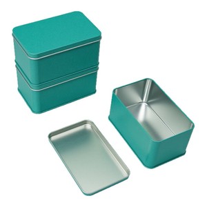 Có thể tái chế tinplate kim loại hộp thiếc bao bì cho bánh Bánh Mì Bánh Mì Bánh Pizza và sushi với biểu tượng tùy chỉnh in ấn hình chữ nhật - Product Image 1