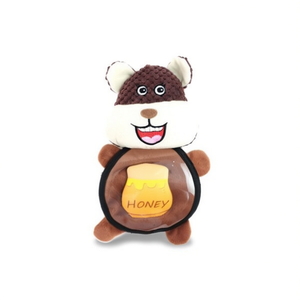 Juguete de peluche para mascotas Treasure Animals con tarro de miel de 27 cm para perros y gatos - Product Image 2