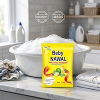 Détergent en poudre pour linge 120g, efficace pour éliminer les taches sur les vêtements blancs et colorés