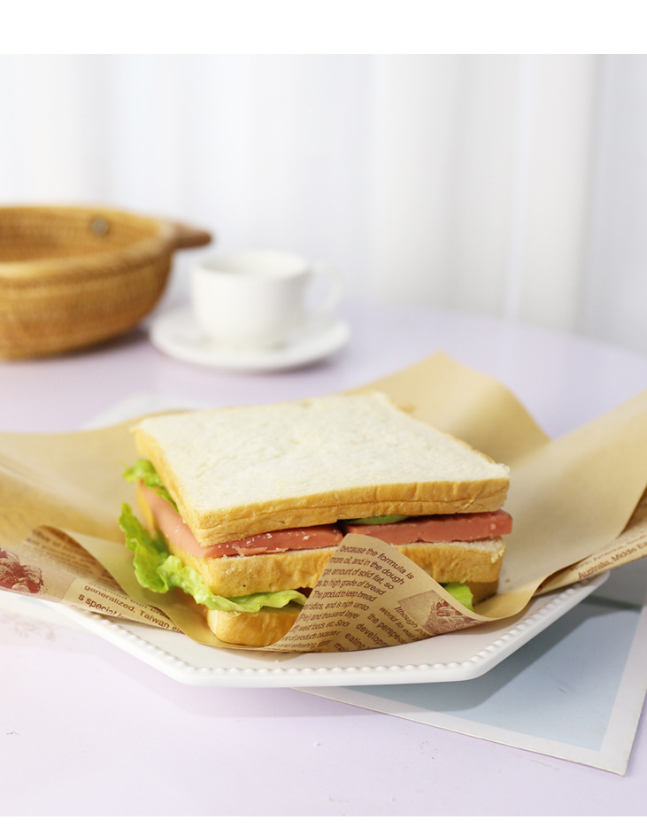 Wholesales custom logo printed oilproof greaseproof oil greaseproof wax food wrapping paper