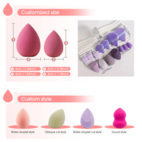 Éponges de maquillage personnalisées en gros pour femmes, ensemble de produits de beauté, éponges œuf sans latex, éponges de maquillage personnalisées