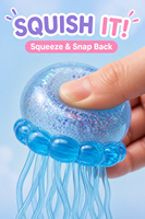 Jouets sensoriels anti-stress à remontée lente en forme de méduse et pieuvre, animaux marins à presser, vente en gros