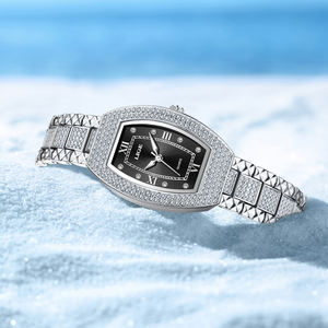 นาฬิกาข้อมือ LIGE LG89253 รูปทรงวงรี สีเงิน สายสแตนเลส ประดับเพชร สำหรับผู้หญิง หรูหรา สง่างาม นาฬิกาควอตซ์เพชรสำหรับสาวๆ - Product Image 5