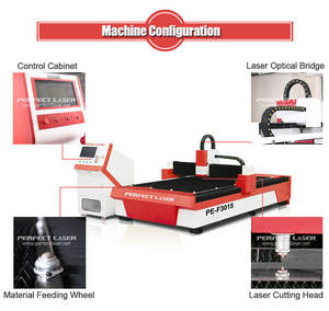 Laser parfait-Nouveau Type CNC 1530 1000w Fiber Laser Lazer Cutting Cutter Machine Prix pour feuille de cuivre Carton acier plaque métallique - Product Image 3