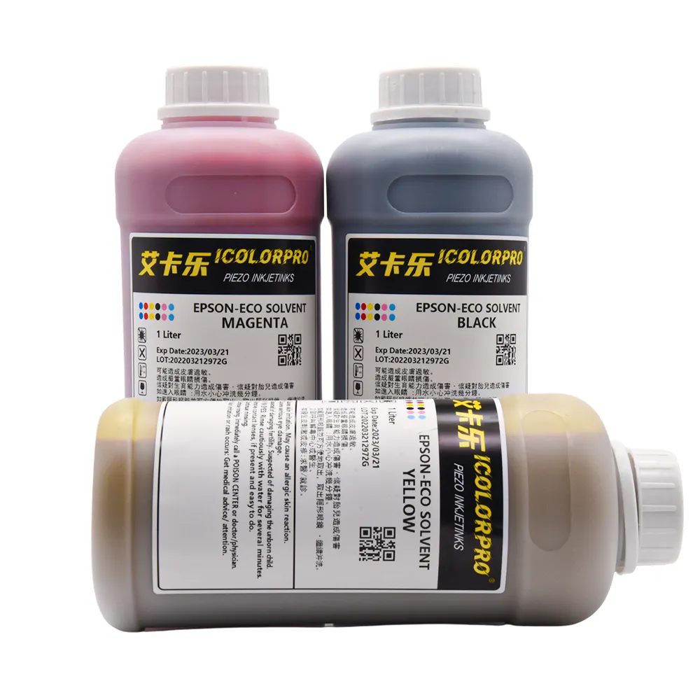 Guangzhou Icolorpro Customized Wholesale Light Cyan UV Ink Water Based/Eco-Solvent For Epson Printer/Xp600