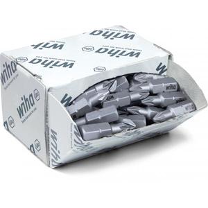 WIHA - 08057 Juego de puntas Standard 25 mm Pozidriv 1/4 ''en caja (50 Uds.) -INSERTOS EAN 4010995080570 PARA PUNTAS DE ATORNILLADO - Product Image 1