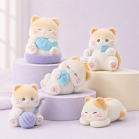 Tempat Jam Tangan Kucing Kartun Modern Kreatif, Figur Hewan Lucu, Ornamen Meja, Dekorasi Rumah Kantor, Hadiah, Buatan Cina