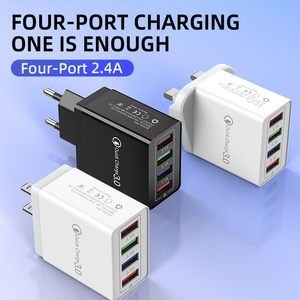 थोक <span class=keywords><strong>5v</strong></span> 5.1a eus दीवार चार्जर 4 यूएसबी पोर्ट पावर एडाप्टर प्लग फोन 15 14 13 सैमसंग एचटीसी xiaom चार्जर - Product Image 3