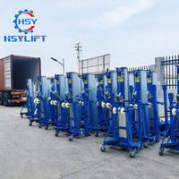 Plateforme élévatrice mobile légère pour la manutention de matériaux, hauteur de levage de 3,5 m à 7,9 m, capacité de 200 kg, 300 kg, 500 kg