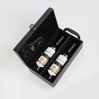 Vente en gros d'usine : Coffret de présentation en cuir pour 2 bouteilles, emballage cadeau pour vin et boîtes d'expédition de vin personnalisées