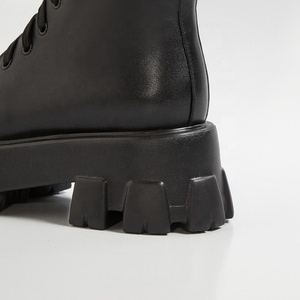 New Designs Lace-up Buckle Women <b>Boots</b> Removable Decoration Thick Sole Middle High Booties Shoes Breathable <b>Boots</b> for Ladies - Product Image 6