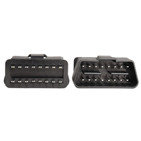 Prise d'interface de diagnostic de camion de connecteur OBD2 mâle 16Pin pour voiture et camion 12V 24V OBDII