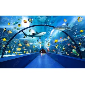 Mur adhésif tunnel d'<span class=keywords><strong>aquarium</strong></span> 3d océan worldwallpaper - Product Image 4