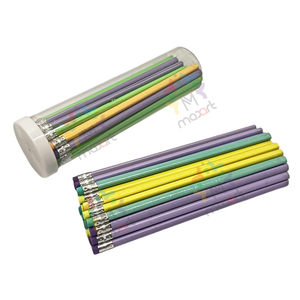 Vente en gros de crayons de bureau aiguisés en bois design tendance HB crayons d'école personnalisés de haute qualité avec oreillette pour étudiants - Product Image 4