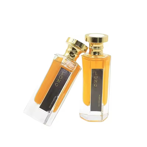 Stock Hexagon Clear Glass Perfume <b>Bottle</b> 50ml/100ml <b>Empty</b> with Pump Sprayer and Screen Printing - Product Image 4