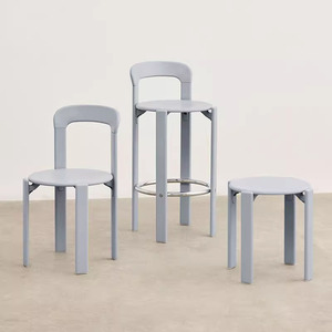 Ngắn trở lại phong cách Pháp gỗ thương mại hiện đại nhà bếp thanh truy cập cao thanh phân thanh ghế - Product Image 2