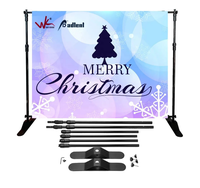 Kpop support personnalisé idole image recyclable publicité décoration fond Tension tissu Portable toile de fond affichage