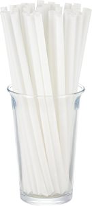 Pajita de PLA Ecológica, Biodegradable, Compostable, de Grado Alimenticio, con Logotipo Personalizado Impreso, Pajita Blanca de PLA para Beber - Product Image 5