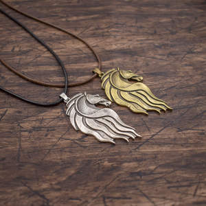 Pendentif Tête De cheval Talisman Mignon Animal Crinière Cheval Charme Collier Amulette Cadeau <span class=keywords><strong>Bijoux</strong></span> - Product Image 3