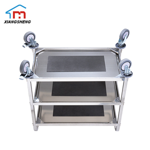 Untuk Penjualan Menyesuaikan Desain Rolling Kecil Murah Makanan Rumah Sakit Keranjang Troli Hotel Perjamuan Bekerja Makanan Kopi Cart <span class=keywords><strong>Trolley</strong></span> - Product Image 4