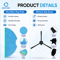 Kit de pièces de rechange pour robot aspirateur compatible avec la série HomeRun 3000 XU3000/01 XU3000/02 XU3100/01 XU3110/02
