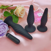 S-HANDE 3 pièces/ensemble Jouets sexuels vibrants à choc électrique en silicone, plug anal, sous-vêtements pour couple masculin, sexe anal
