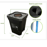 Système de culture hydroponique DWC, système de culture hydroponique avec kit d'irrigation par goutte-à-goutte supérieur, pompe à air, pierre à air et dispositif de contrôle du niveau d'eau