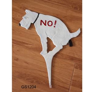 Boa Qualidade Sinal Do Cão De Ferro Fundido para Quintal/engraçado Metal NÃO Despejamento Sinal Do Cão para Quintal/engraçado NO Pooping Ferro Fundido Quintal Estaca Do Cão Sinal - Product Image 1