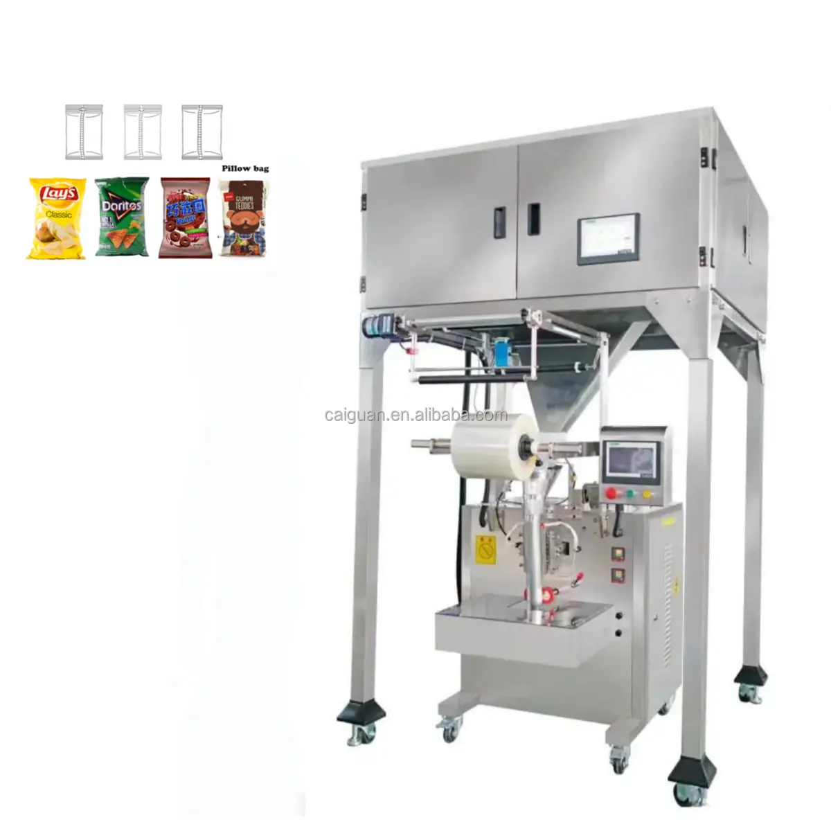 High Speed Multi Line Automatic Vertical Particle Sachet Packing Machine for Salt Sugar Coffee Powder