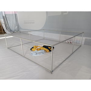 Diseño personalizado cuadrado aluminio tensión tela funda de almohada promoción publicidad exposición feria stand colgante techo Banner - Product Image 4