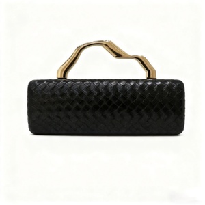 Factory Direct Bulk OEM Woven PU Leather Laser Logo Custom Handle Commercial Wholesale Women's Evening <b>Bags</b> - Product Image 4