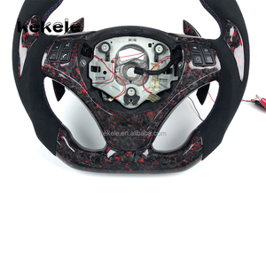 Volante LED RPM de Fibra de Carbono Forjado con Levas de Cambio para <span class=keywords><strong>BMW</strong></span> E90 E91 <span class=keywords><strong>E92</strong></span> X3 M3 318i 320i 330i 335i <span class=keywords><strong>330d</strong></span> Coupé - Product Image 3