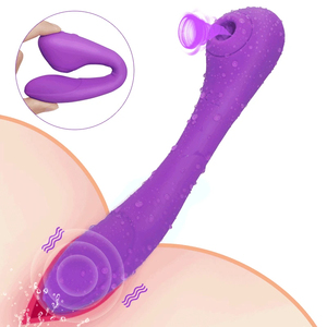 Weiblicher Mastur bator <span class=keywords><strong>Anal</strong></span> Vibrator Sexspielzeug Klitoris G-Punkt Stimulator Plug-In Vaginal massage Biegen Saugen Vibrator für Frauen - Product Image 1