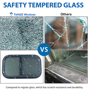 Fenêtres coulissantes gauche et droite Tianze RV pour camping, en alliage d'aluminium, verre trempé, étanches, taille personnalisable 600*300mm - Product Image 5