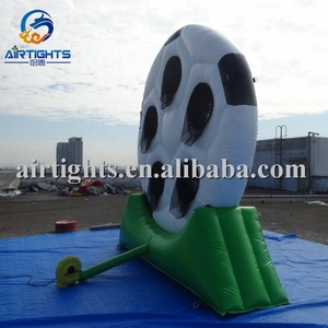 Portería de fútbol inflable para juego deportivo de tiro personalizado de 12' - Product Image 3