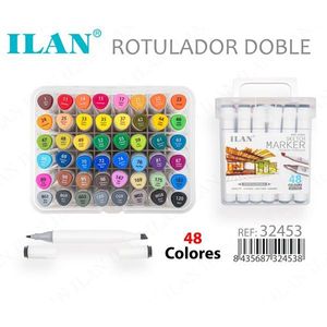 Set di Pennarelli Artistici Ilan a Doppia Punta, 48 Colori - Product Image 3