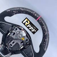 Volant en cuir et fibre de carbone personnalisé Rppf pour Renault Clio4 Rs