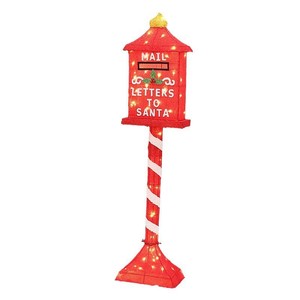Buzón de Tren en Miniatura 3D Iluminado, Decoraciones Navideñas de Gran Escala con Cartas para Santa Claus - Product Image 5