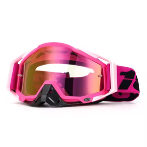 AMPMOUTDOOR-<span class=keywords><strong>Gafas</strong></span> de ciclismo para <span class=keywords><strong>motocross</strong></span>, lentes verdes, <span class=keywords><strong>blancas</strong></span> y rojas, lentes reemplazables ligeras para deportes de carreras al aire libre, de peso ligero, de color blanco y rojo - Product Image 2