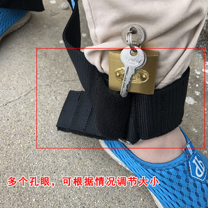 Ceinture de contention pour patients psychiatriques, taille unique, en flanelle, avec connexion réglable à la taille et aux poignets - Product Image 4