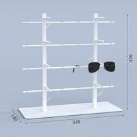 Présentoir pour lunettes de soleil en acier inoxydable Présentoir pour lunettes de soleil Porte-bijoux pour lunettes de soleil multi-paires