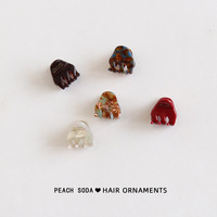 Mini pince à cheveux en acétate mignonne et élégante pour franges latérales et frontales