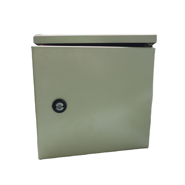Cold-Rolled Steel Junction Box, IP65 Waterproof Electrical Enclosure, Powder Coated RAL7035 with Galvanized Back Plate
