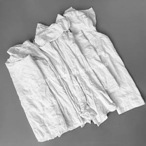 Chiffons réutilisables blancs 100% coton, chiffons en tissu de coton pour usage industriel, chiffons de nettoyage, chiffons en coton 8 kg blancs - Product Image 1