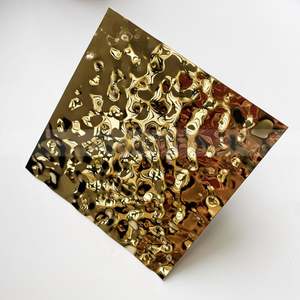 EX424 Custom Design Water Ripple Stainless Steel <b>Sheet</b> for 3D Wave Embossed Ceiling Panels High End Interior Projects - Product Image 6