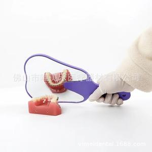 Electric Handheld Dental <b>Mirror</b> for Oral Cavity <b>Small</b> Glass <b>Mirror</b> with Plastic and Steel Material for Dental Clinics - Product Image 1